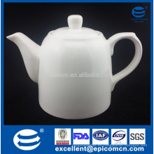 Vaso de té de porcelana fina super blanca de alta calidad con tapa